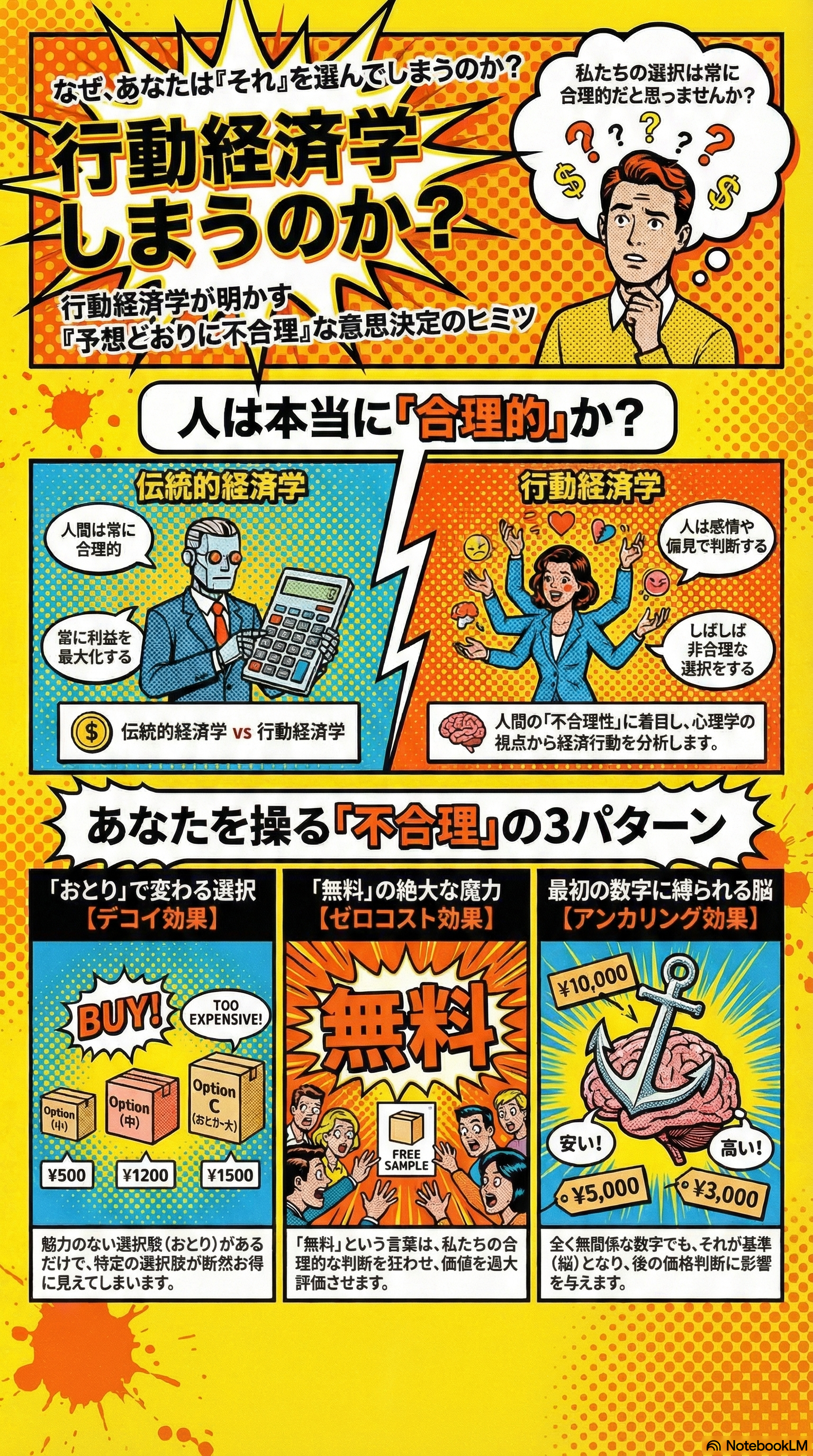 Pop Artスタイルのインフォグラフィック